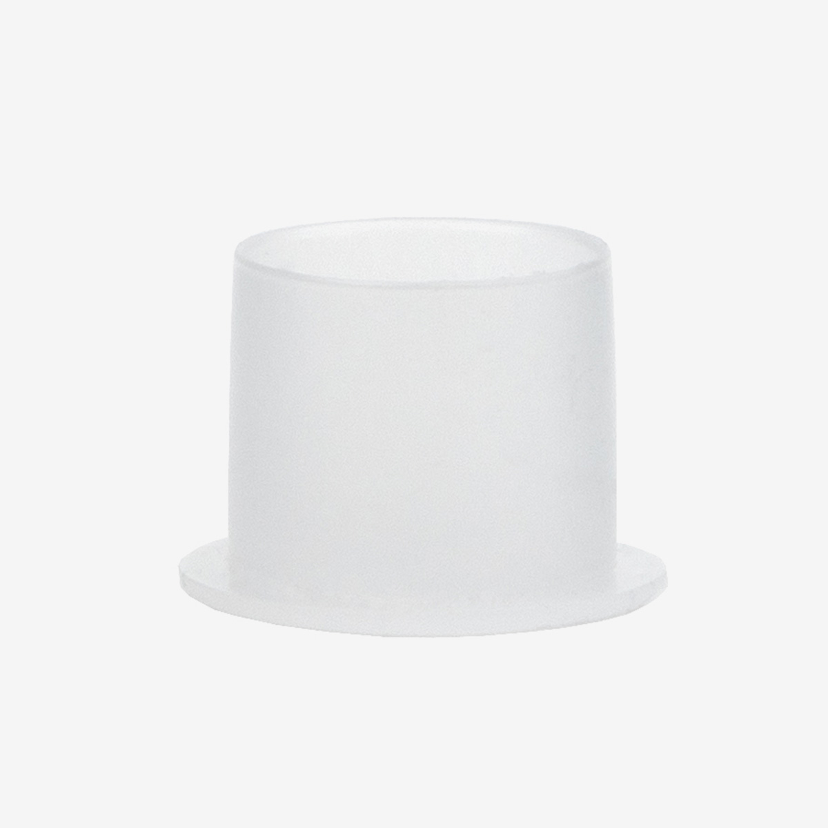 White air fitting cap on white background