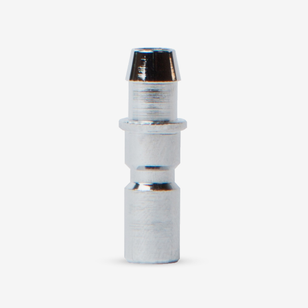 Silver BC Adapter on White background