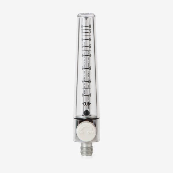 Flow Meter (0 - 8 LPM), White Knob - Shop Maxtec