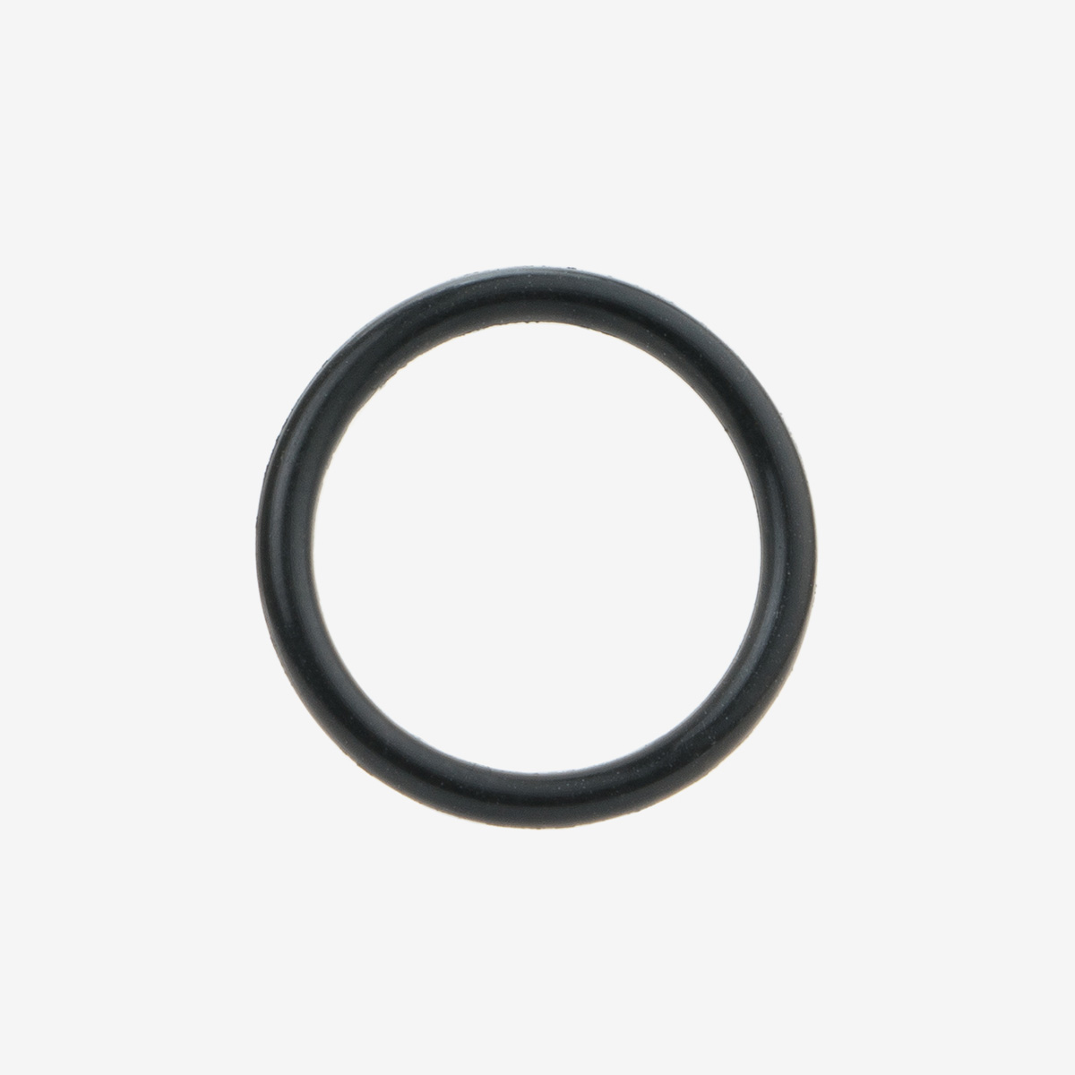 Black NBR 70 O-ring on white background