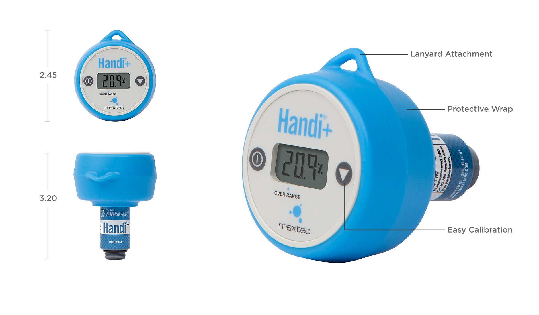 nouvelle garantie Maxtec Handi Handheld UK STOCK Oxygène Analyseur de moniteur 